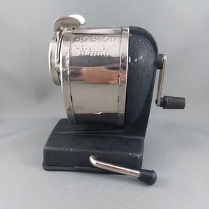 Vintage mid century Boston Vacuum Mount Self Feed Pencil Sharpener